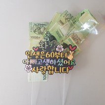 뮤베이비 주문제작 케이크토퍼 생일 회갑 파티용 반전케이크