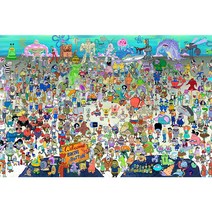 하비하버 스폰지밥 직소퍼즐 모음 애니퍼즐 굿즈 취미생활 캐릭터 애니 퍼즐, 스폰지밥 단체 옵션01, 500피스