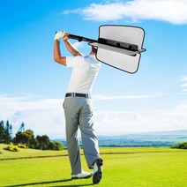 골프바람개비 골프연습기구 스윙궤도 비거리스틱 골프연습채, 화이트