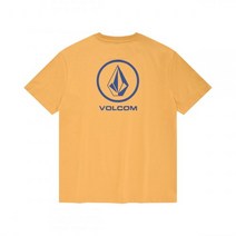 VOLCOM 에센셜 스톤 오버핏 티셔츠 머스타드