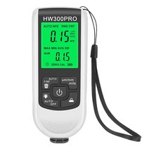 HW-300PRO 페인트 필름 자동 두께 게이지 0-2000UM Fe & NFe 코팅 두께 테스터 수동 자동차 페인트 도, 02 White