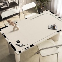 가죽 식탁매트 식탁 테이블 책상 보호필름 유리대용 가죽 방수 식탁매트, 70×130cm, C
