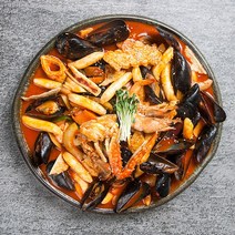 푸짐한 매콤달콤 쭈꾸미떡볶이 쌀떡볶이 밀키트 즉석떡볶이, 기본팩 500g 2팩(떡볶이+쭈꾸미+소스)