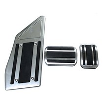 저렴한 푸조 3008 5008/GT 2017 2018 2019 LHD 액셀러레이터 가스 연료 브레이크 페달 패드 매트 커버 액세, 03 AT 3PCS