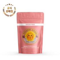 [자일리톨스톤] 100% 핀란드산 자일리톨 사탕 70g 지퍼백 당류 0% 무설탕, 오리지널 70g 지퍼백, 1개