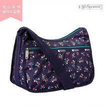 레스포색LeSportsac 유카 퍼플 부케 클래식 호보백 7520.F559