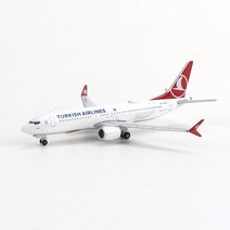 다이캐스트 항공기 모델 인테리어 다이 캐스트 1500 스케일 터키 항공 b737 max8 합금 시뮬레이션 기념품 장식 선물 디스플레이 컬렉션, a