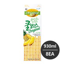 동원 소와나무 쿨피스 파인애플 930ml 8개 냉장배송