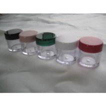 [만들기소품/만들기재료/크림용기/물감통] AQUA3 용기 꾸미기[한색상 10개], 투명