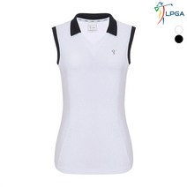 LPGA 여P 배색포인트 제에리 슬리브리스 L192TS588P