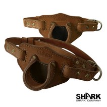 샤크 오션 리퍼블릭 가죽 파이팅벨트 SG65, 다크브라운 S