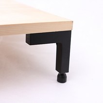 Y자 가구다리 100mm - 블랙 쇼파 장식장 책상 테이블 높이조절 가구다리