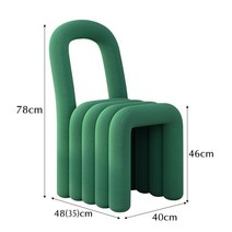 볼드체어 스툴 벤치 카페 인테리어 의자 bold chair 무스타슈유명인 네일샵 의자, E