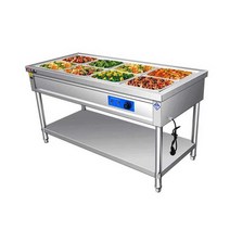 식당 보온기 차핑디쉬 상업용 워머 뷔페 매점 패스트, 2 그리드 본체(두꺼워짐)
