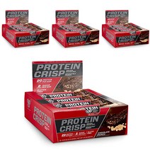 비에스엔 프로틴 크리스프 단백질 바 12개입, 4개, 초콜릿 크런치(Chocolate Crunch)