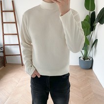 프롬엘 남자 울 피치 반폴라 니트(7COLOR)