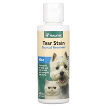 NaturVet (네이처벳) Tear Stain 알로에 함유 제 반려견 반려묘 118ml(4fl oz)