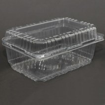 투명 사각 플라스틱 과일 포장용기 DA-2001 토마토2kg 천도2kg 200개, 1개입