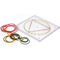 에듀카코리아 EDUC 8511 원형 지오보드 (투명) 15cm OH Circle Geoboard