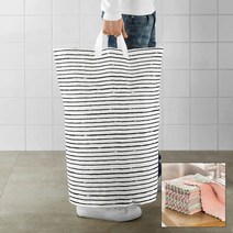 [무료배송]이케아 KLUNKA 빨래바구니 선반 재활용 세탁물보관함 주머니+극세사행주, 빨래분류바구니+극세사행주