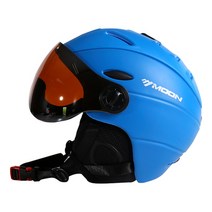 보드헬멧MOON Professional Half-covered Ski 스키헬멧추천, M55-58cm, 협력사, 파란색