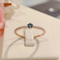 로제도르 18K 런던블루 토파즈 반지 18FRPR-D-0425