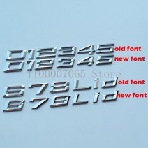 외제차 로고 글꼴 번호 편지 116i 118i 120i 125i 128i 130i 135i 140i BMW 1 시리즈 자동차 트렁크 네임 플레이트 스티커 용 ABS 엠블렘, [04] 125i, [03] matte black(new)