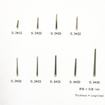 리프 스프링 색소폰 클라리넷 오보에 플루트 바순 피컬러 관악기 5 피스, 05 thick0.3 length30