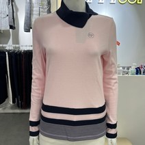 엘르골프 [2001안양점] 스트라이프 배색 체크 넥트임 티셔츠