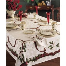 레녹스 홀리데이 식탁보 테이블매트, 2. Table Cloth (타원형 테이블보), 1개