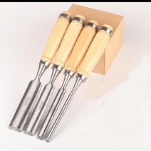 목공끌 반원형 끌 세트 나무 가우 징 목공 도구, 반 라운드 정+18mm x 1pcs+240mm