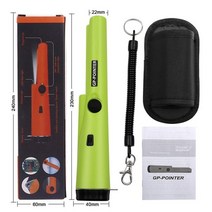 팔찌가있는 금속 탐지기 정적 경보 휴대용 금속 탐지기 포지셔닝 폴 탐지기 방수 + led 라이트, 푸른 풀