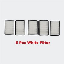 호환용 2 구멍 공기 필터 폭스 바겐 비틀 5 6 아우디 3 8 좌석 자동차 외부 공조기필터, 5 Pcs White Filter