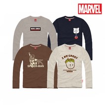마블정품 봄가을 순면 성인 긴팔 4종 (M-3XL)