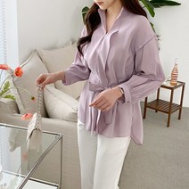 허리 리본 블라우스 1094950