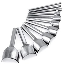 Yizzvb 11 사이즈 하프 라운드 커터 펀치 가죽 펀치 도구 가죽 벨트 엔드 커터 가죽 공예 하프 라운드 커터 펀치 스트랩 스트랩 스트랩 벨트 지갑 및 가방 제작 도구 345m