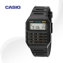 카시오 데이터뱅크 남녀공용 손목 전자 계산기 시계 방수 학생 CA-53W-1