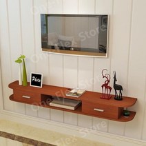 북유럽원목거실장 거실장 TV장식장 티비다이 티비선반, 집회, 240x24x15cm, 티크 색상 두 문이 있는 단단한 나무 티크