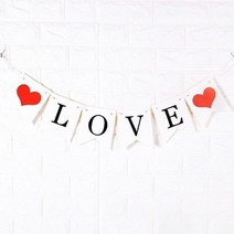 웨딩가랜드(LOVE) 파티 가랜드 장식 파티장식 배너
