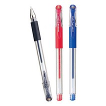 모래알마켓 UM-151 0.28mm 유니 시그노 중성펜 겔펜 3색 검 빨 파, 파랑