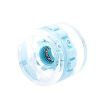 라이트 업 롤러 78A 경도 유지 LED 라이트 70x51mm 플라이휠 PU 스케이트 보드 휠 스케이트 보드 크루저 복열, 파란색 베어링 없음