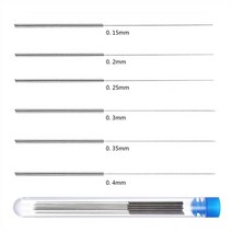 스테인리스 스틸 노즐 청소 바늘 도구 V6 3D 프린터 부품 0.15mm 0.2mm 0.25mm 0.3mm 0.35mm 0.4mm 드릴 10 개, [01] 0.15mm