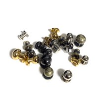 1번 솔트레지 5.5mm부터10mm 금속장식 액세서리 가죽공예 가방부자재 10개set, 흑진주, 1번 솔트 5.5mm