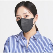 에어힐 KF94 숨쉬기 편한 새부리형 마스크 김안서리는 2D 대형 중형, 블랙100매