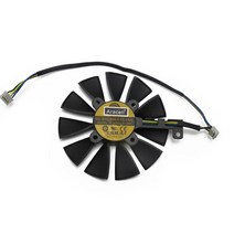 ASUS GTX1060 1070 Ti RX 470 570 580 용 87MM 쿨러 팬 그래픽 카드 PLD09210S12HH 28mm 냉각 팬, 02 1PCS