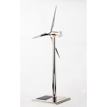 태양풍 터빈 모델 실버 풍력 풍차 장난감 에너지 산업 선물 사무실 장식 특별 제공, 1.A
