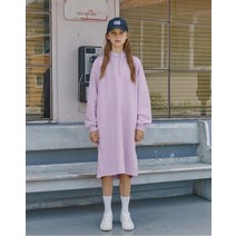 21FW [LIVE방송스타일]Online limited 퍼플 면혼방 여성 후드 원피스 JFDR1D731U1