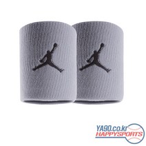 나이키 [나이키] 조던 점프맨 손목밴드 2개입 (울프그레이+블랙 004), (울프그레이/블랙 004)