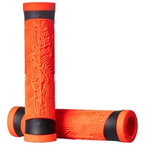 자전거 핸들바 그립 스쿠터 크루저 세발 자전거 도시 접이식 자전거 BMX 그립 교체 부품의 미끄럼 방지 사이클링, 130x30mm, 실리카겔, 빨간색