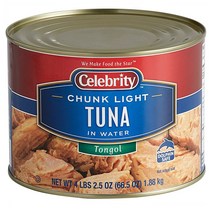 Celebrity Chunk White Albacore Tuna 미국 셀러브리티 청크 화이트 앨버코어 참치 통조림 업소용 1.88kg 2캔